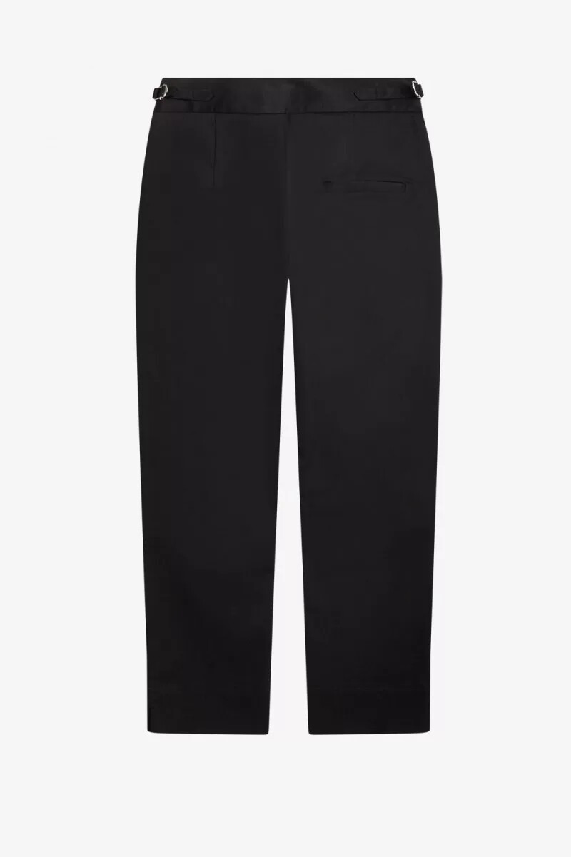 fred perry högmidjade dambyxor svarta