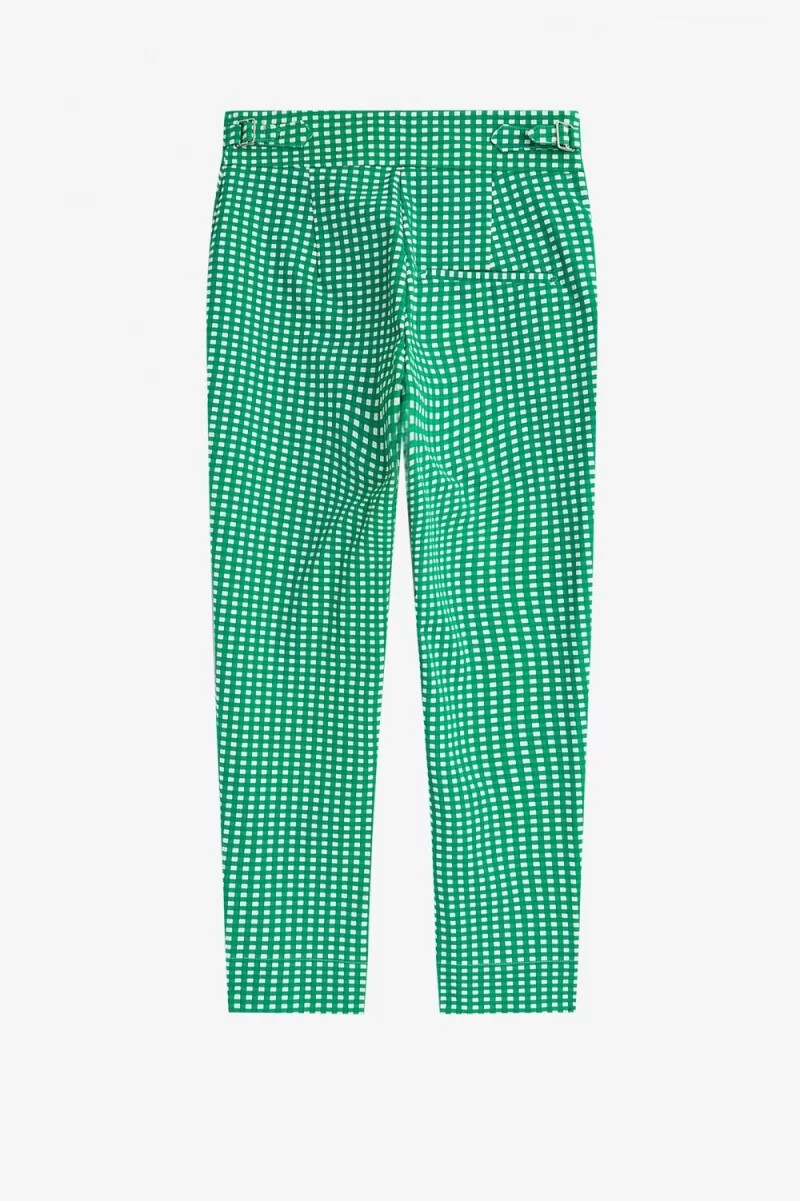 fred perry gingham dambyxor gröna