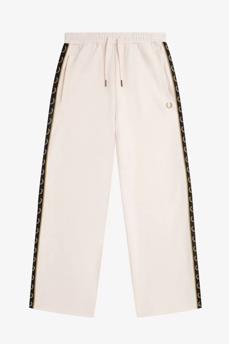 fred perry taped track byxor dam silky peach