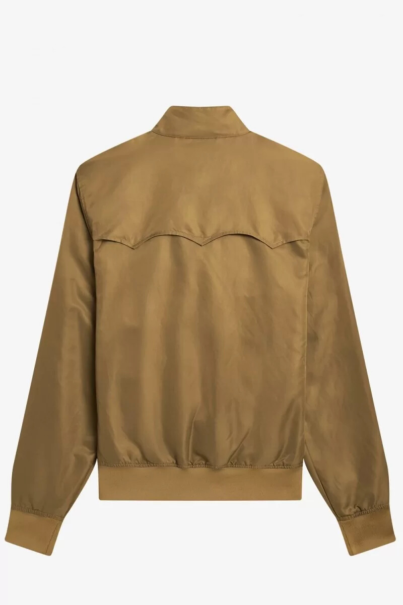fred perry mönstrad foder dragkedja damjackor grön
