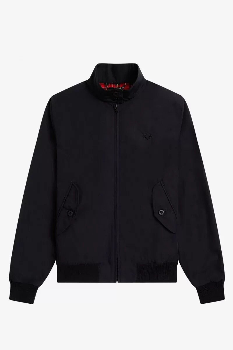 fred perry harrington damjackor svarta