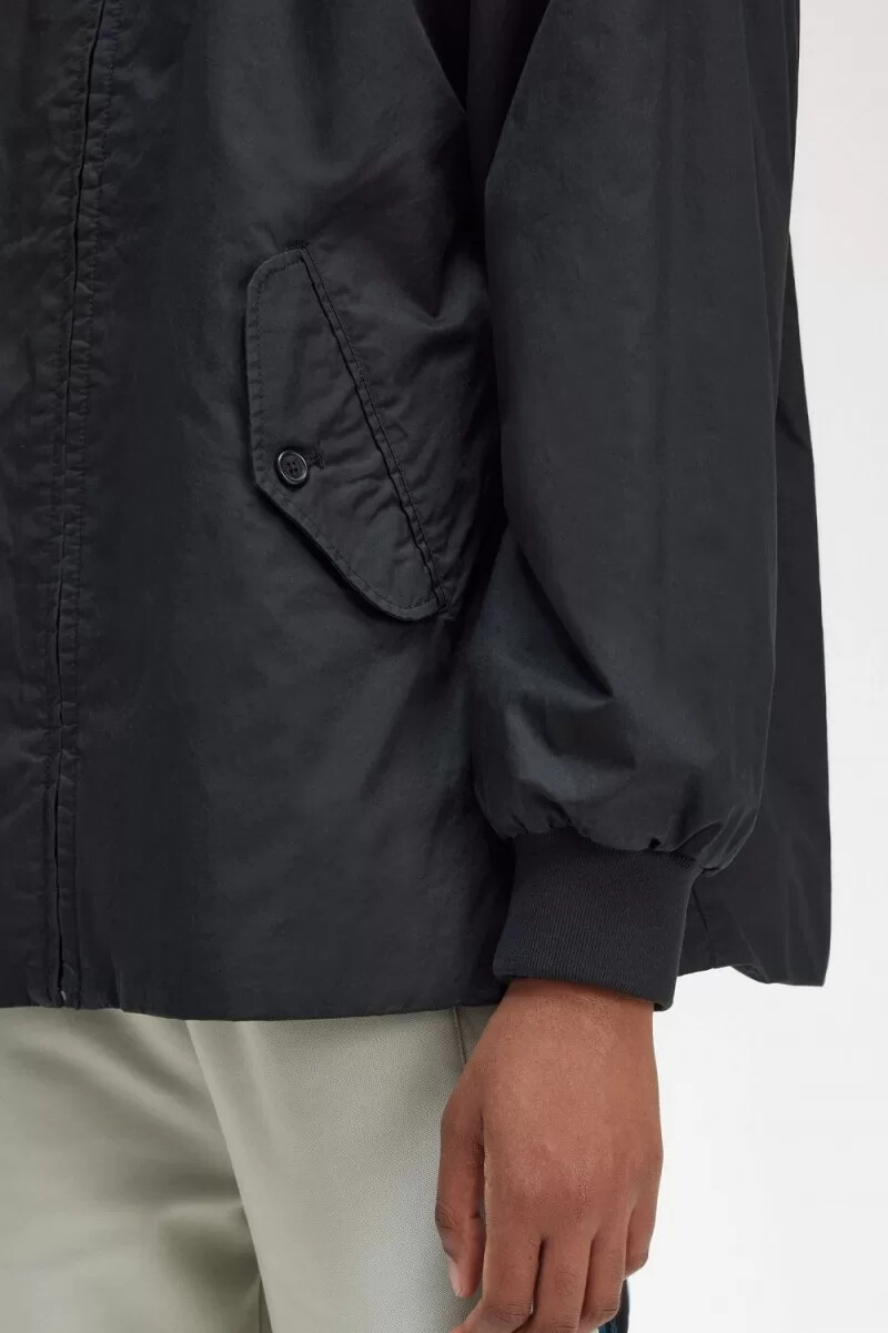 fred perry vadderade dragkedja damjackor svarta
