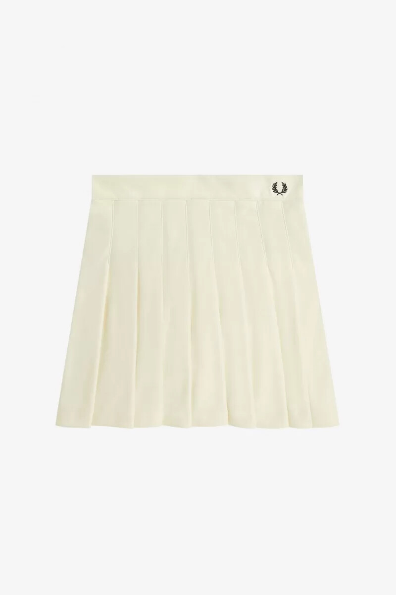 fred perry plisserade tenniskjolar dam beige