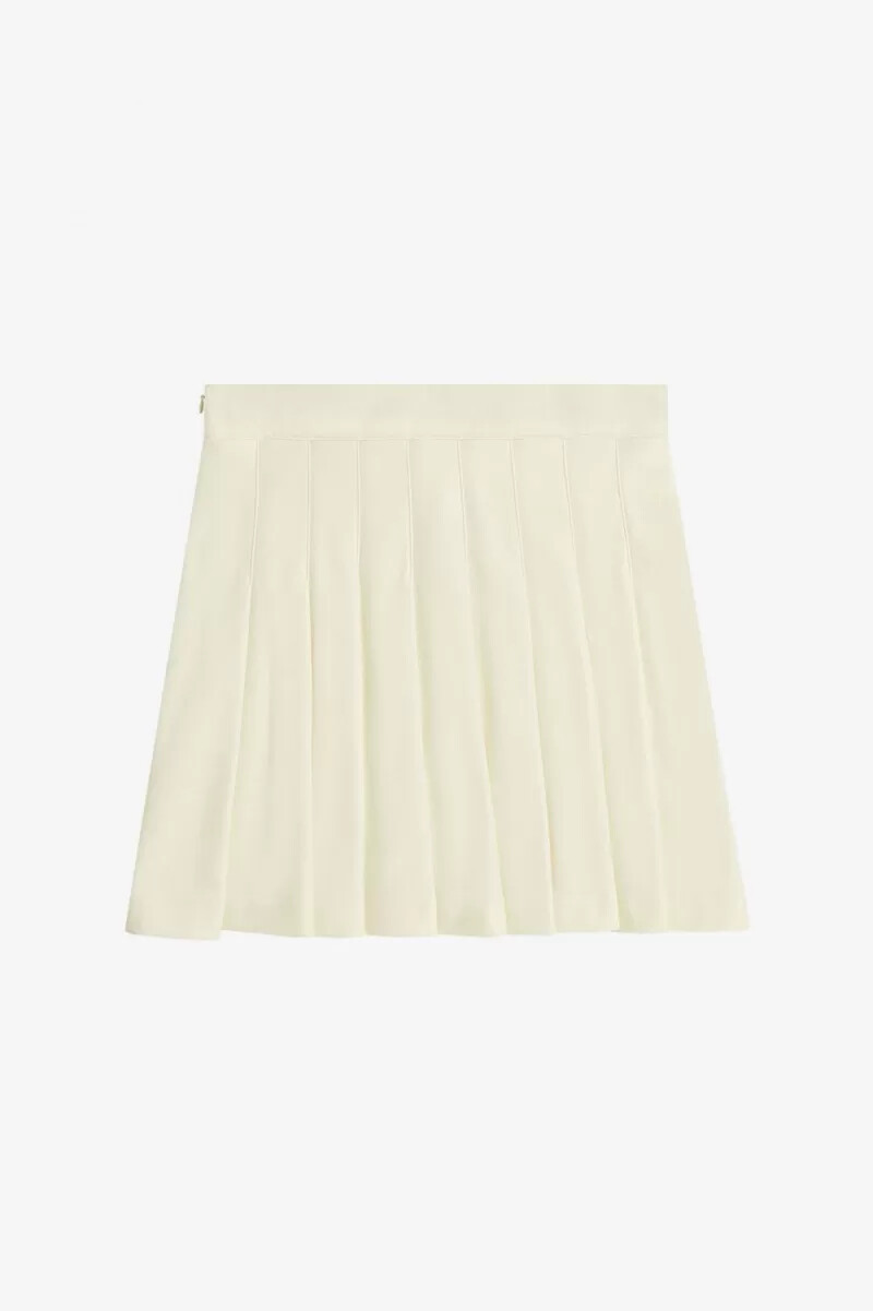 fred perry plisserade tenniskjolar dam beige