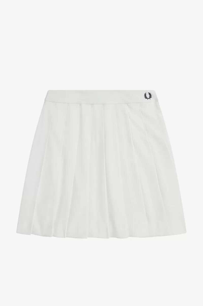 fred perry plisserade tenniskjolar dam snövit
