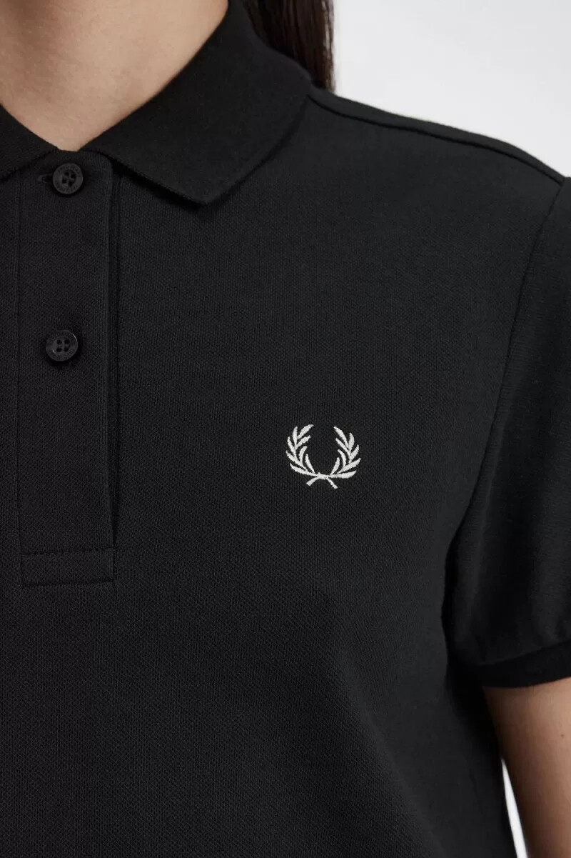 fred perry skjorta damklänning svart