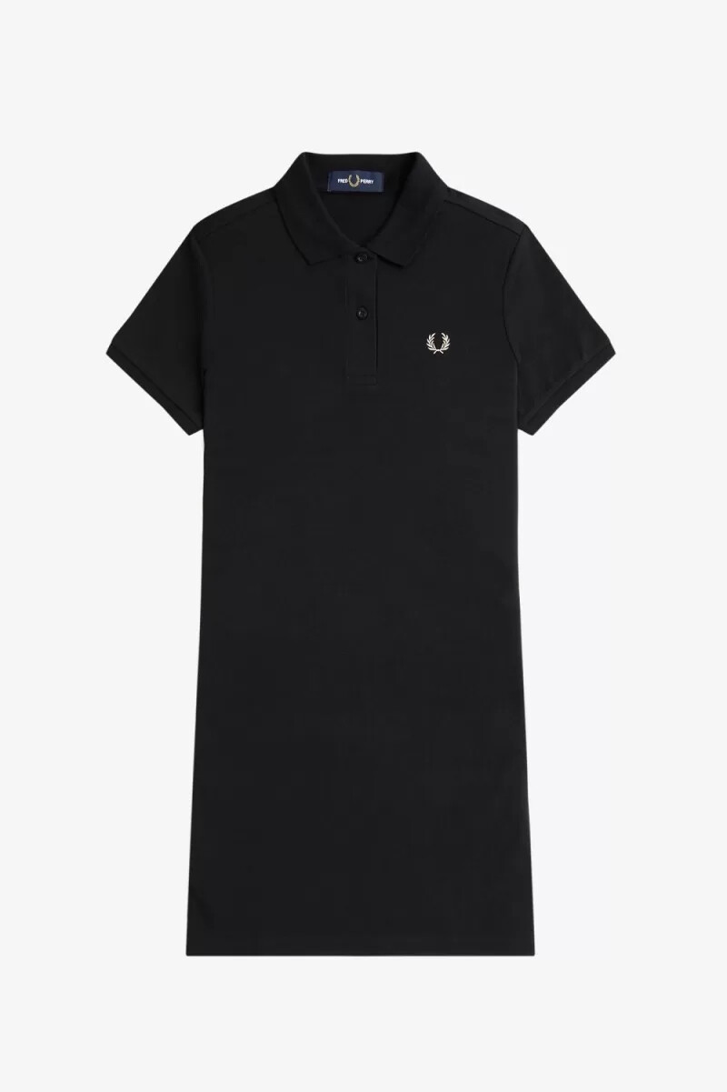 fred perry skjorta damklänning svart
