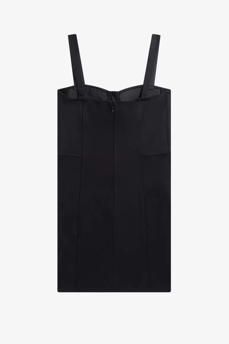 fred perry bodycon damklänning svart