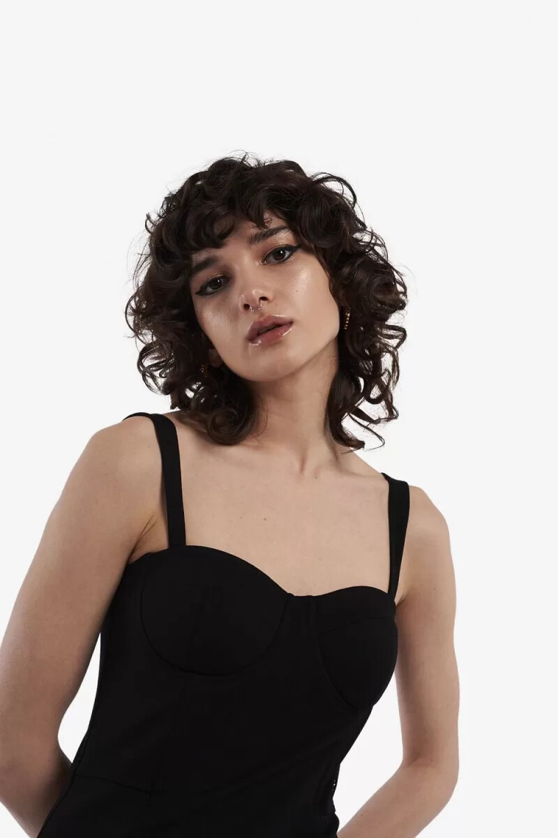 fred perry bodycon damklänning svart
