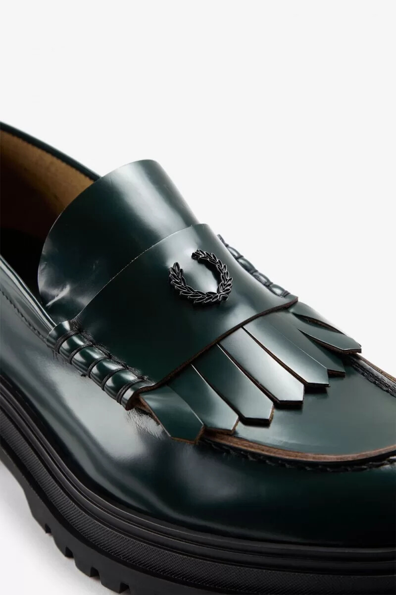 fred perry dam loafers nattgröna
