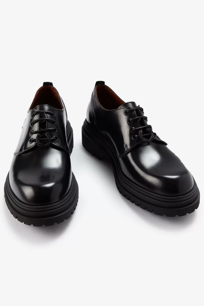 fred perry derby damloafers svarta