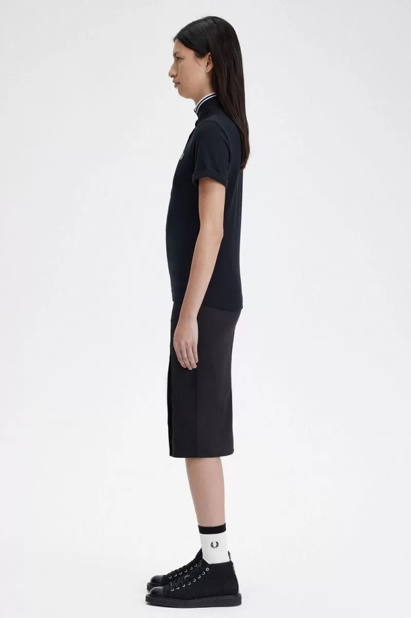fred perry amy dam pikétröja svart