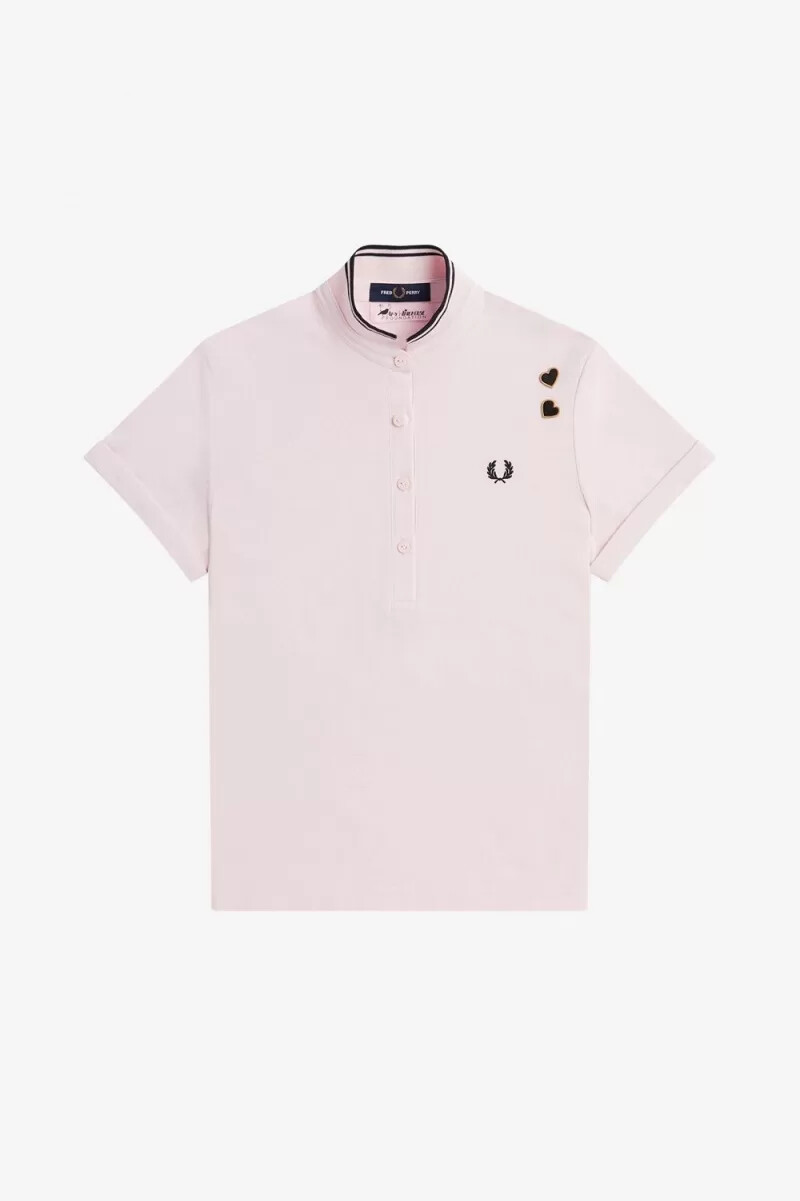 fred perry tipped piqué dam pikétröja mjölkrosa