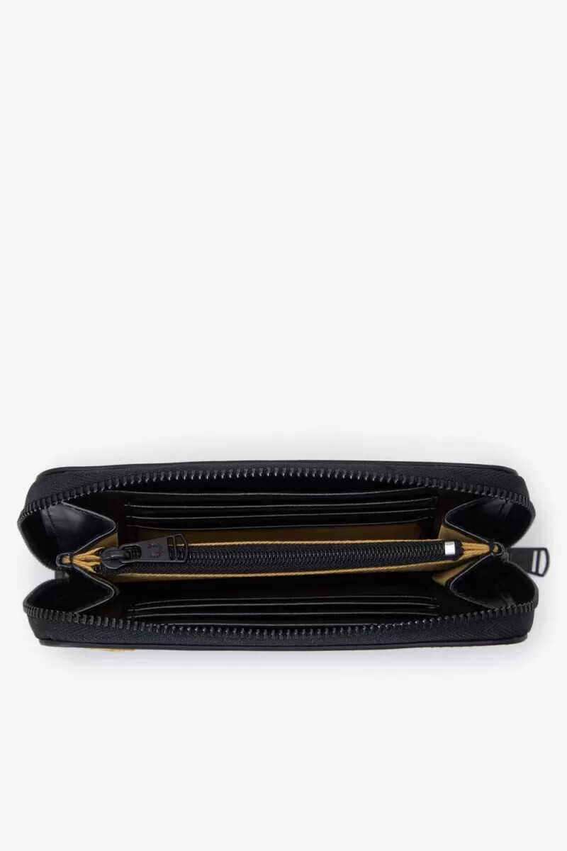fred perry läderplånbok dam svart
