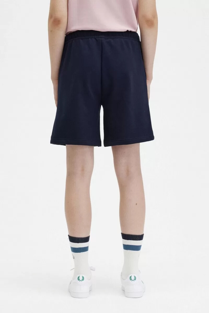 fred perry sweat damshorts marinblå