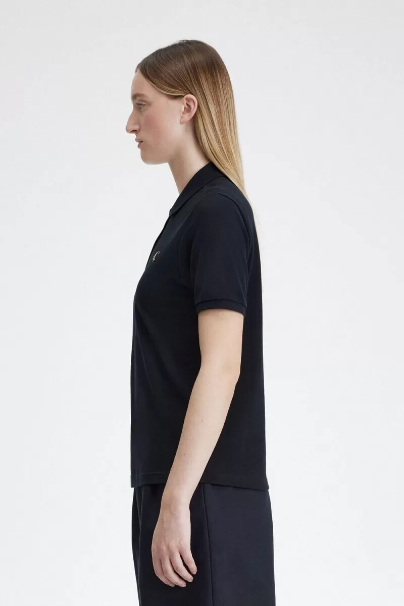 fred perry g6000 damskjorta marinblå havregryn