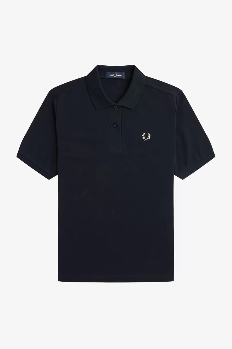 fred perry g6000 damskjorta marinblå havregryn