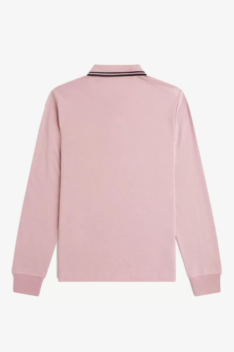 fred perry g3636 damskjorta dusty rose rosa svart
