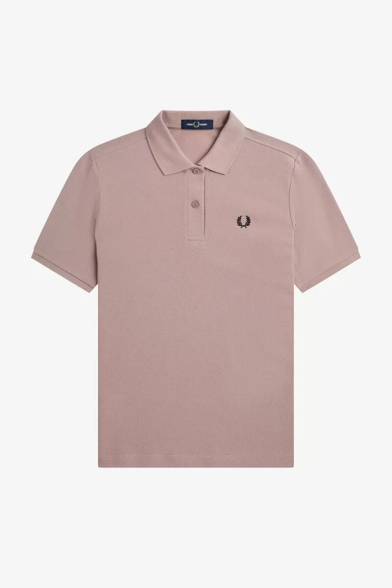fred perry g6000 damskjorta mörkrosa svart