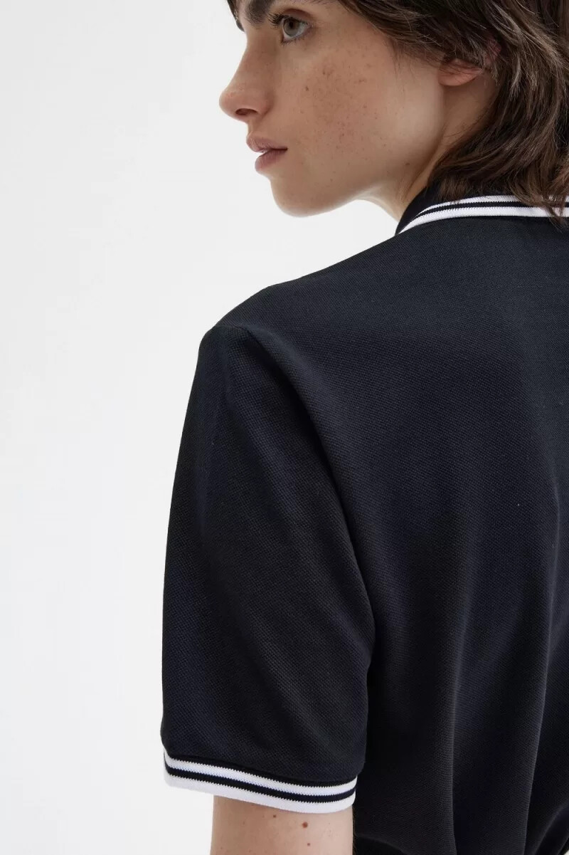 fred perry g3600 damskjorta svart vit
