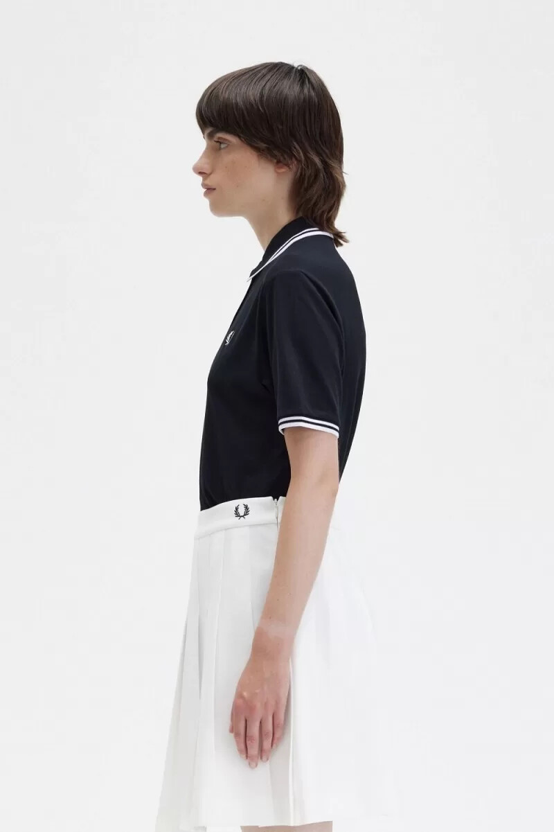 fred perry g3600 damskjorta svart vit