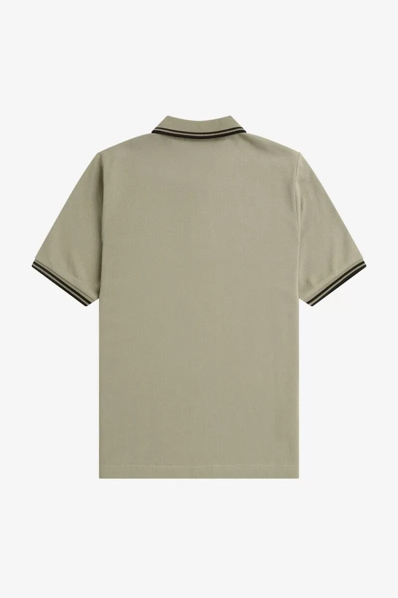 fred perry g3600 damskjorta varm grå svart
