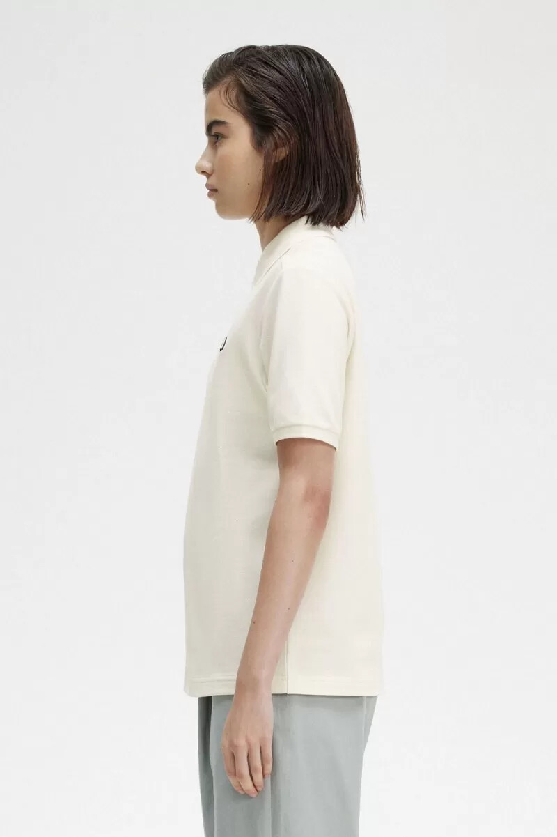 fred perry g6000 damskjorta beige svart