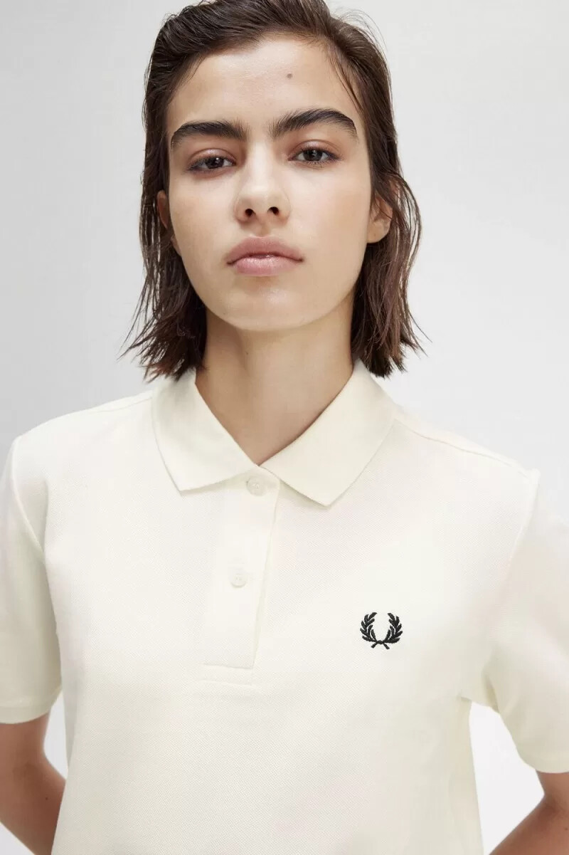 fred perry g6000 damskjorta beige svart