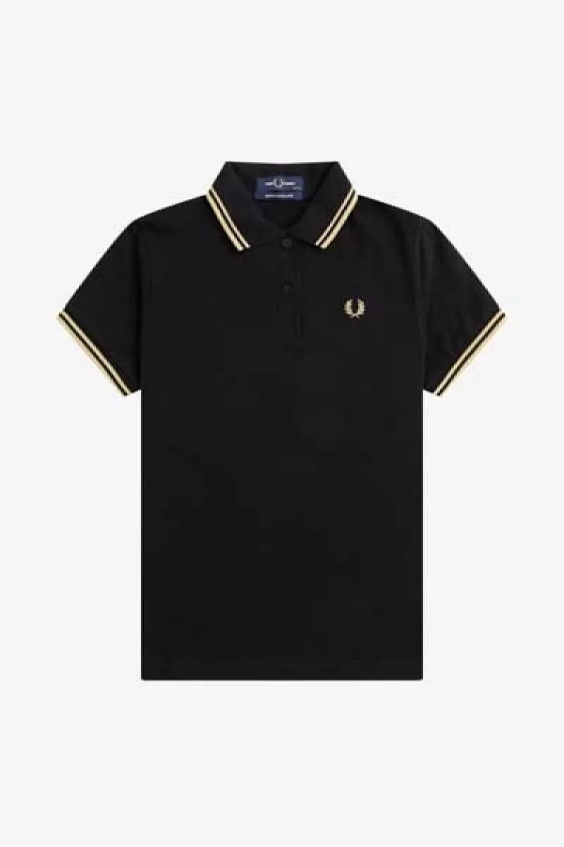 fred perry g12 damskjorta svart champagne