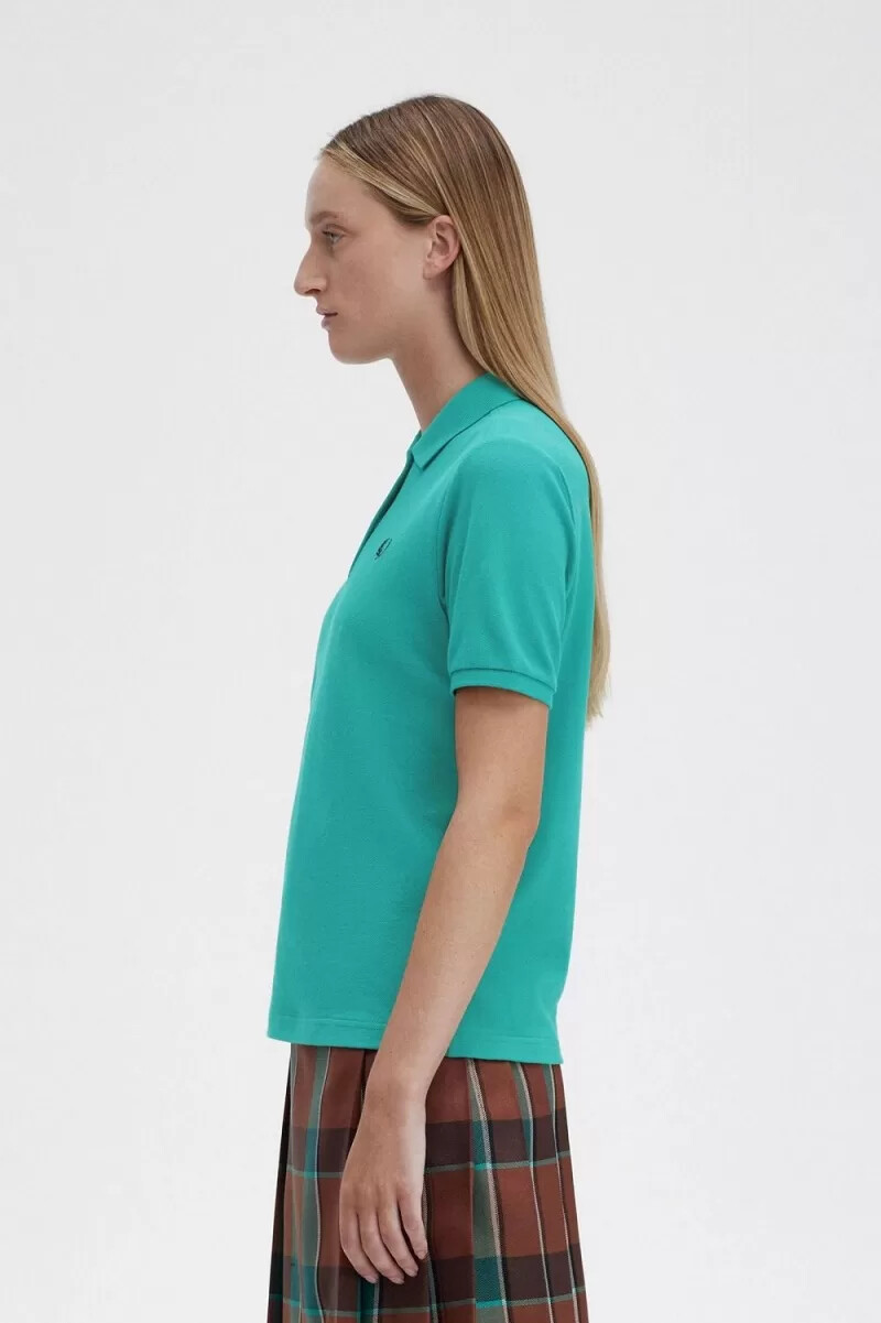 fred perry g6000 damskjorta djup mintsvart