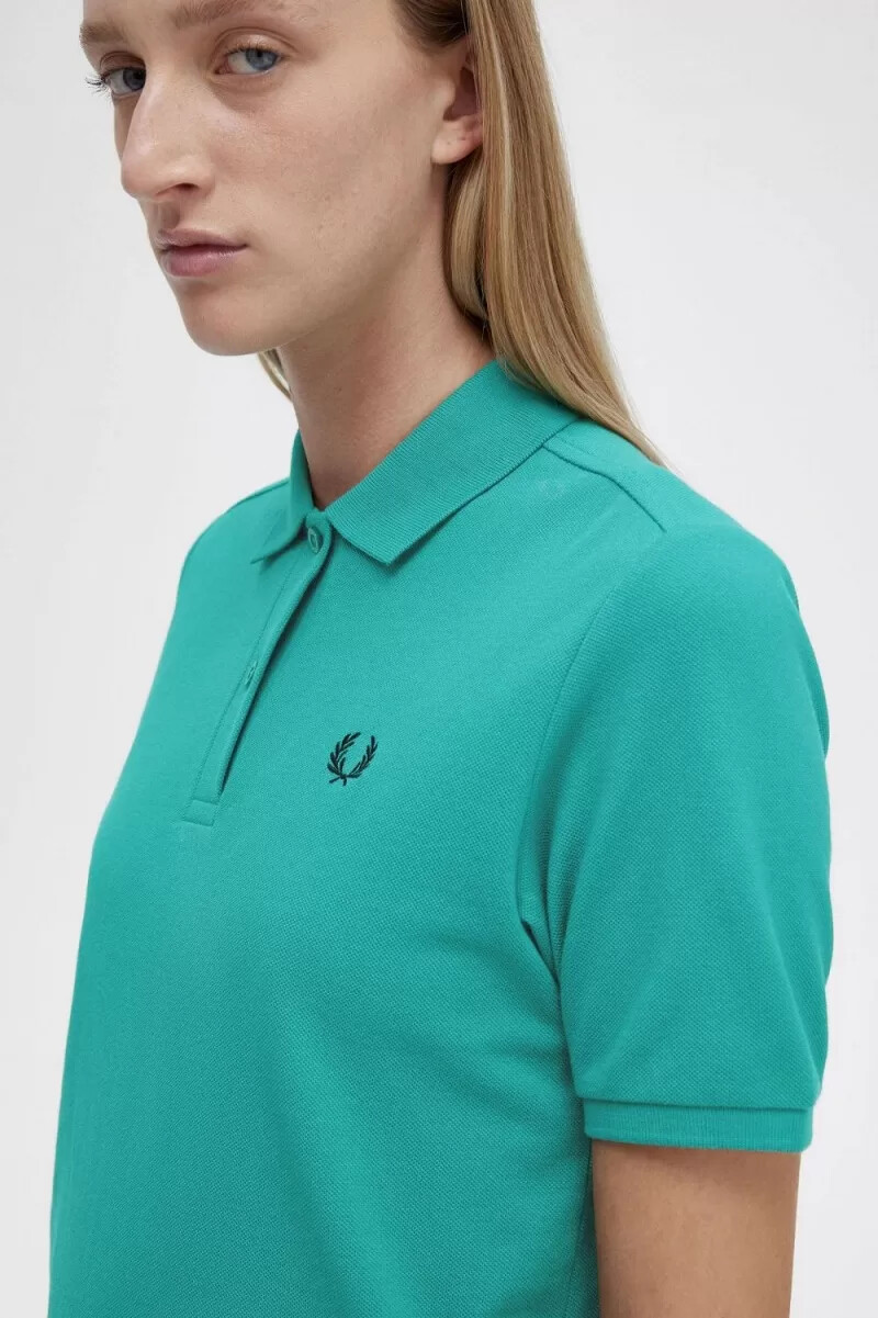 fred perry g6000 damskjorta djup mintsvart