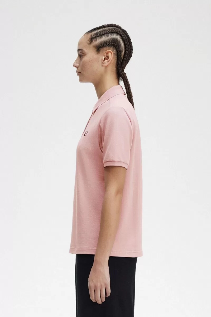 fred perry g6000 damskjorta dusty rose rosa svart