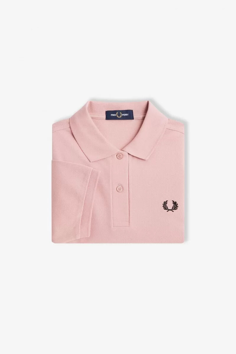 fred perry g6000 damskjorta dusty rose rosa svart