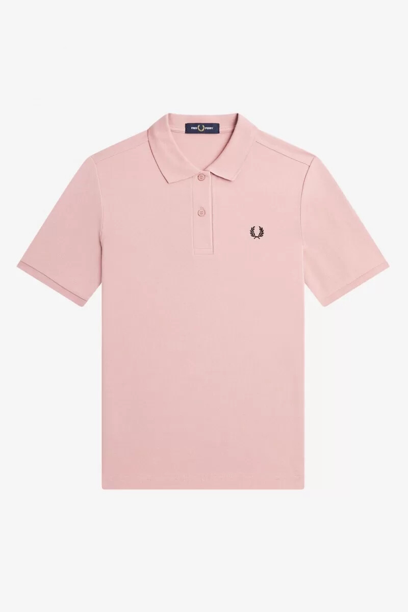 fred perry g6000 damskjorta dusty rose rosa svart