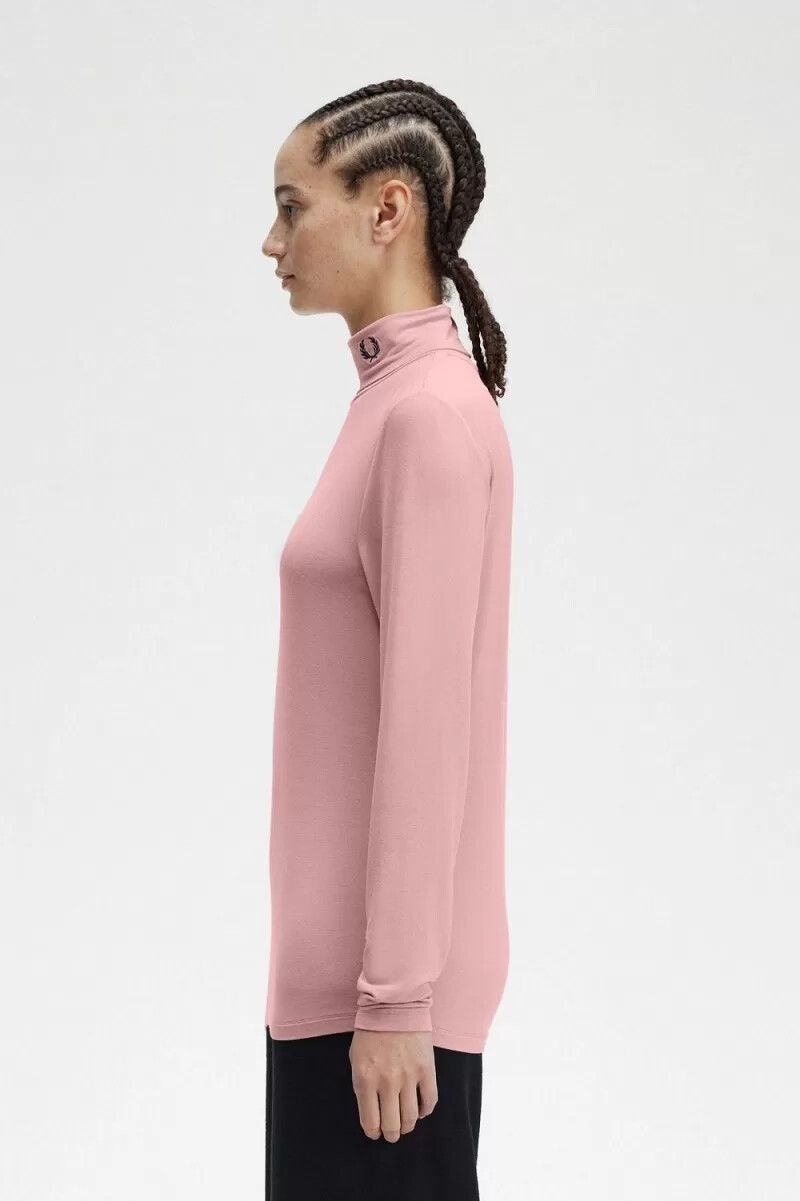 fred perry polokrage dam t-shirt dusty rose rosa
