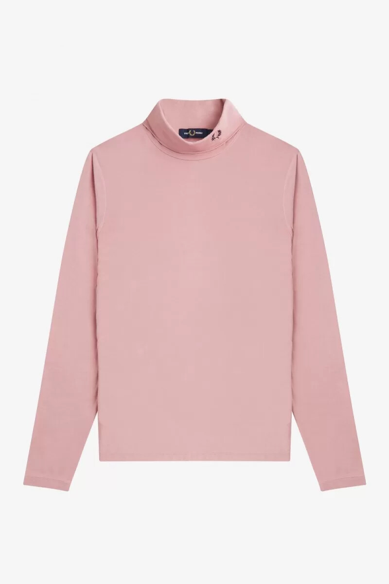 fred perry polokrage dam t-shirt dusty rose rosa