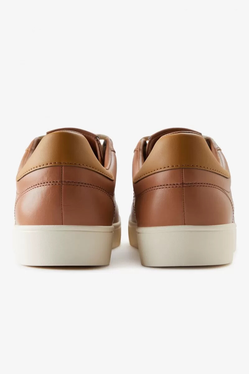 fred perry spencer dam tennisskor mörkbrun mörk kaffe