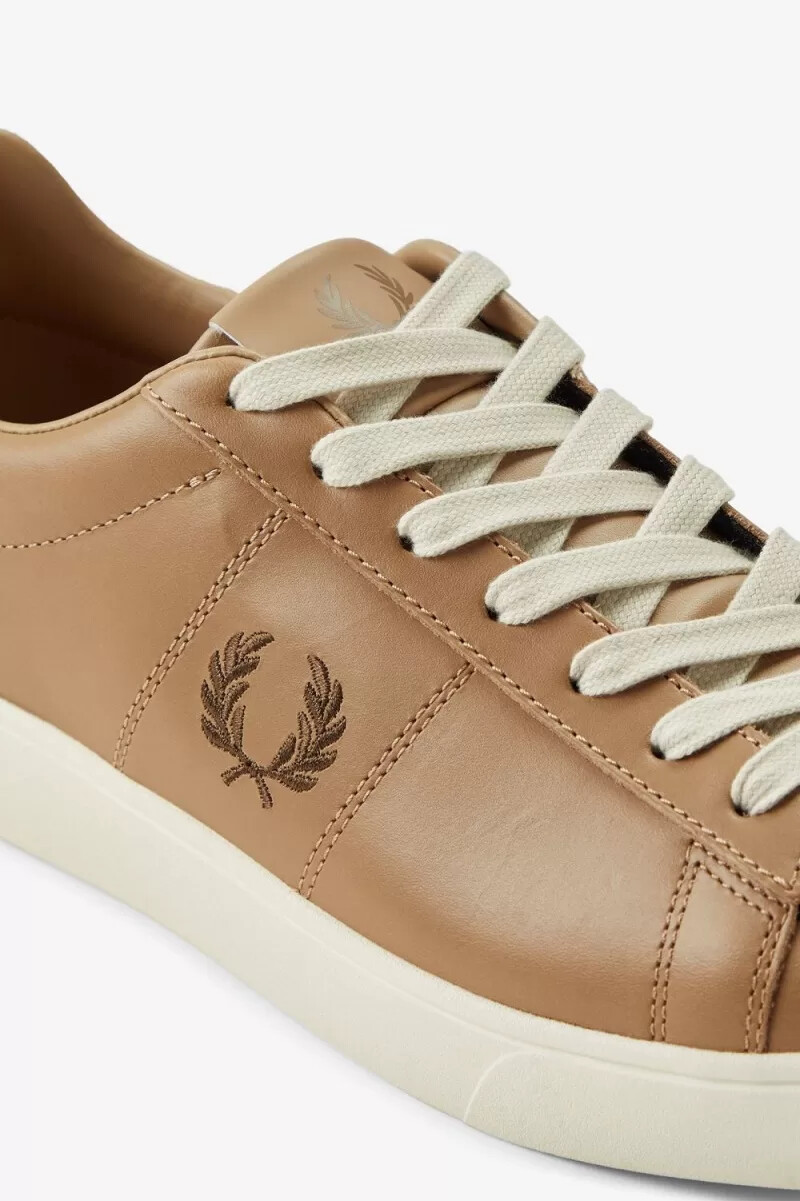 fred perry spencer dam tennisskor grön brun