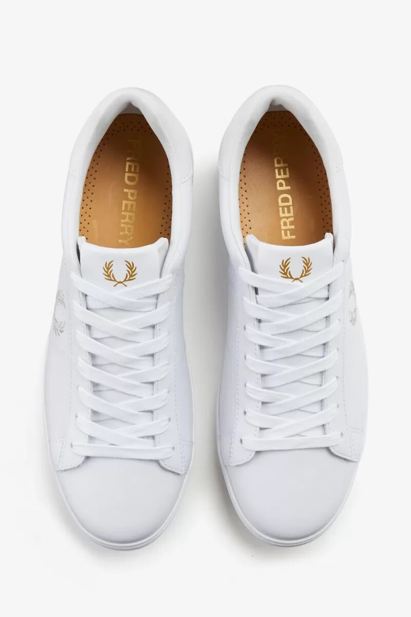 fred perry spencer dam tennisskor vita