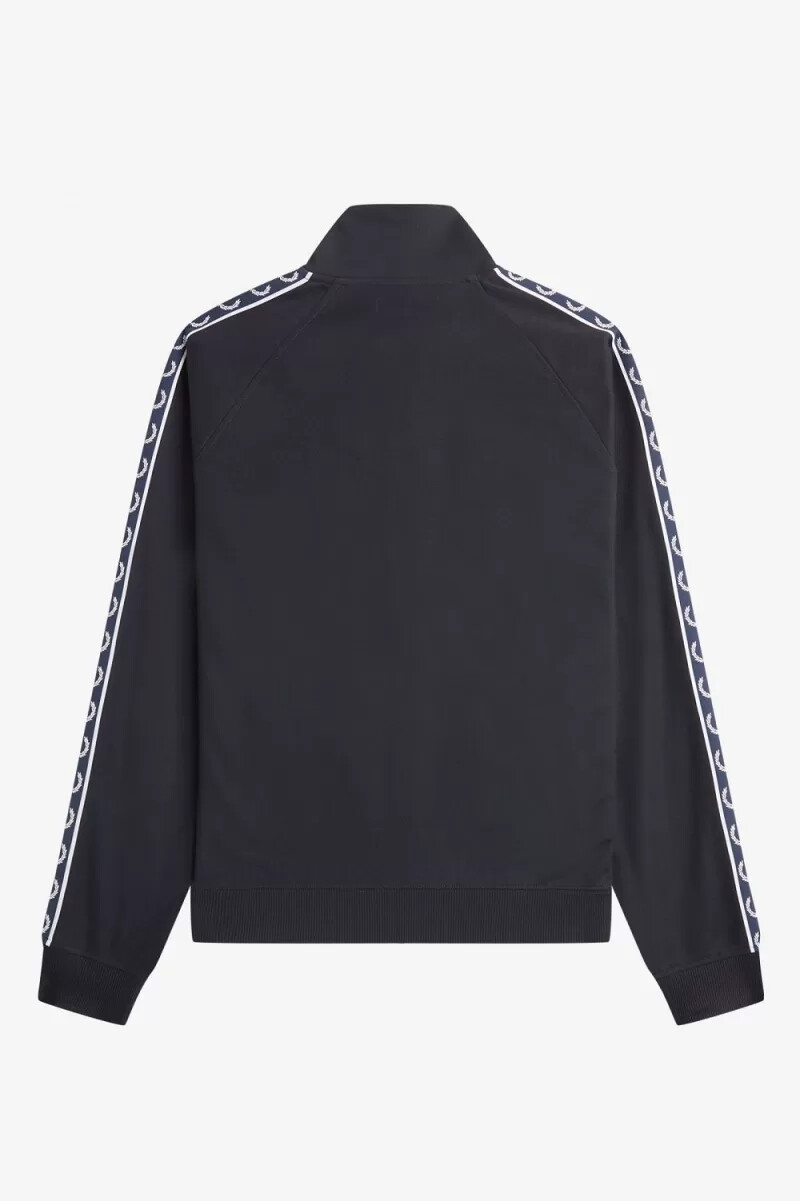 fred perry contrast tape herr träningsjackor marinblå marinblå