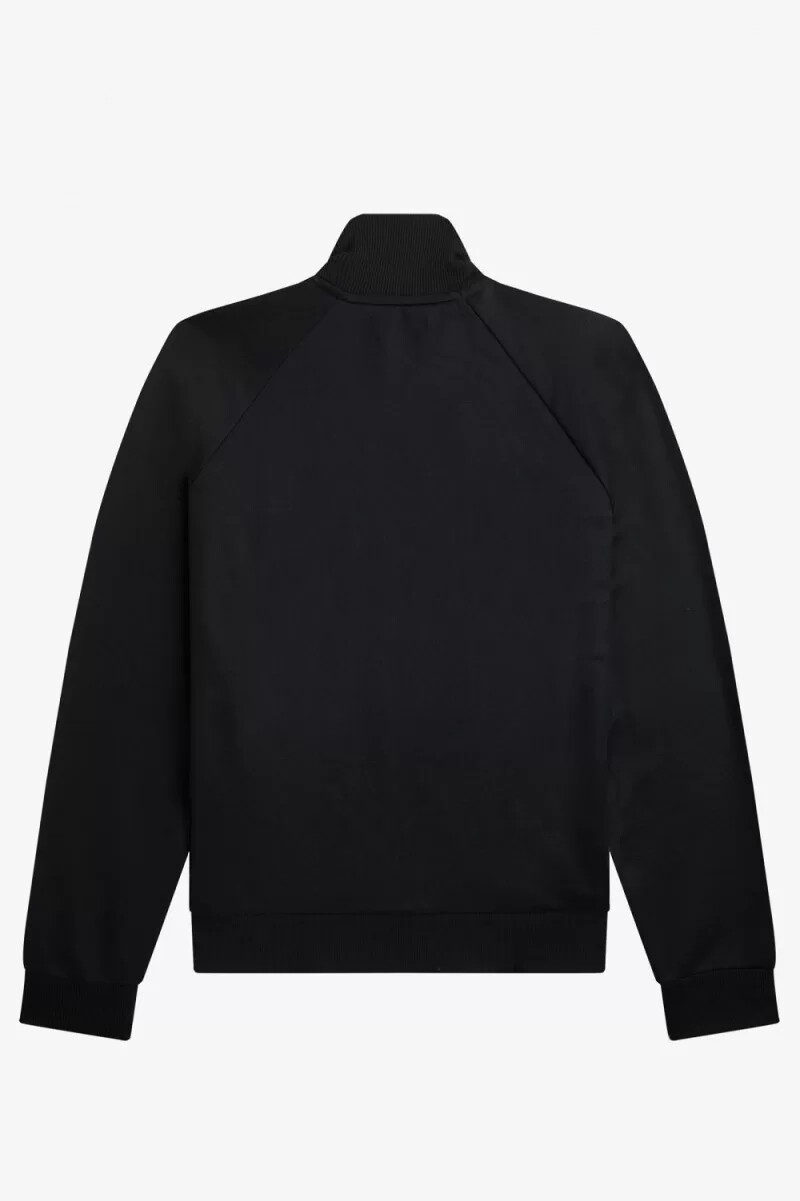 fred perry contrast panel herr träningsjackor svarta