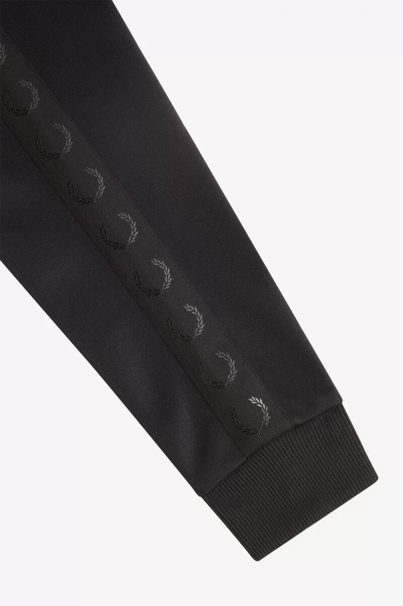 fred perry tonal tape herr träningsjackor svarta