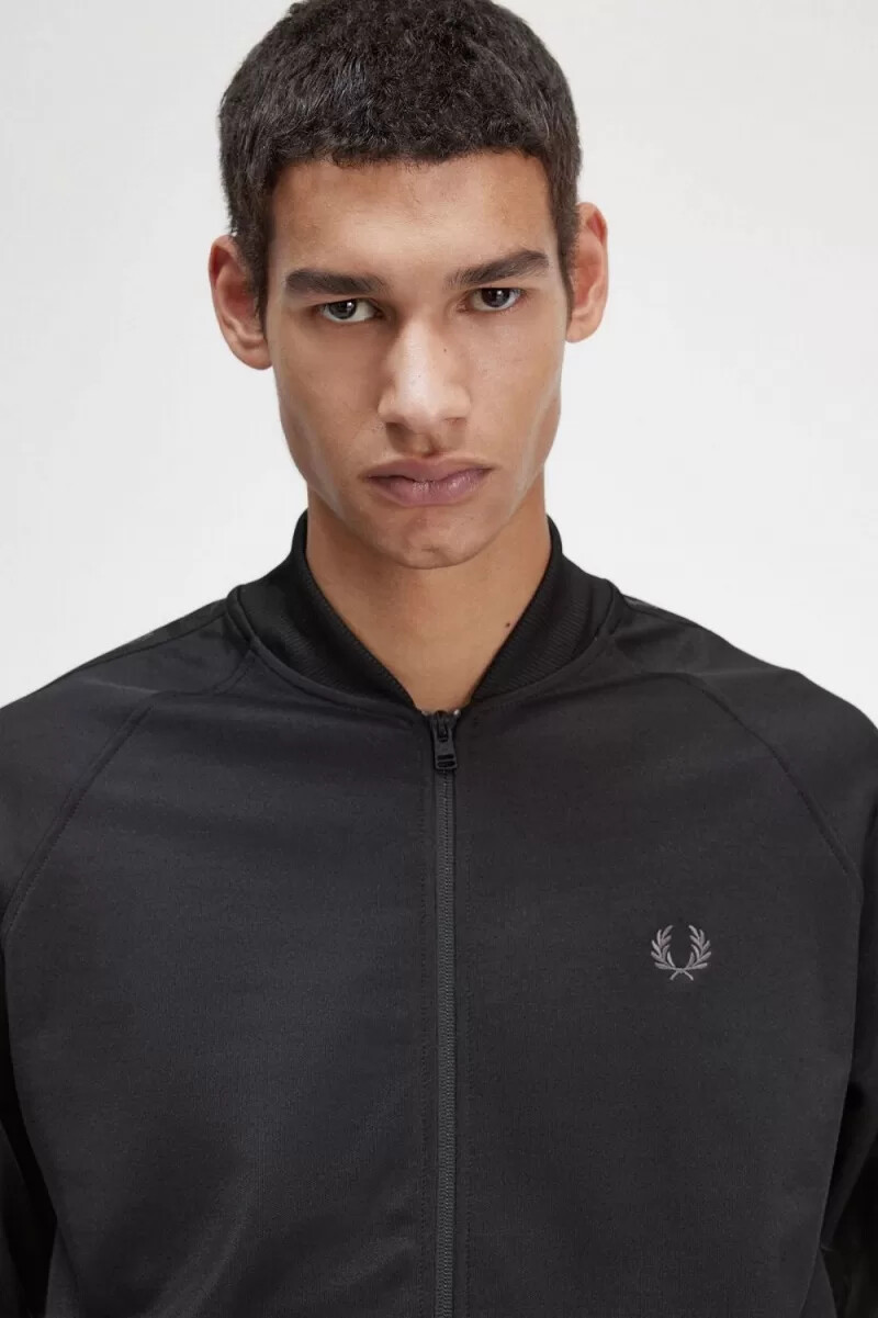 fred perry tonal tape herr träningsjackor svarta