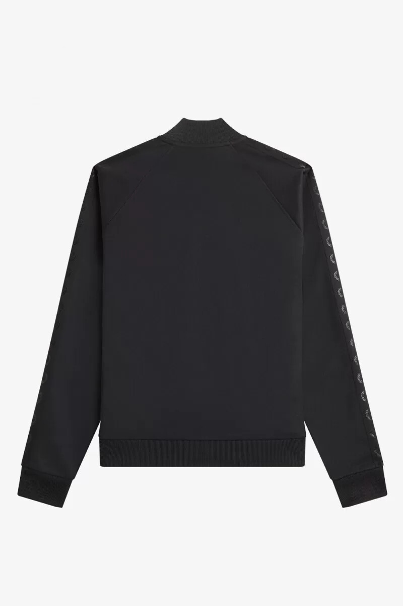 fred perry tonal tape herr träningsjackor svarta