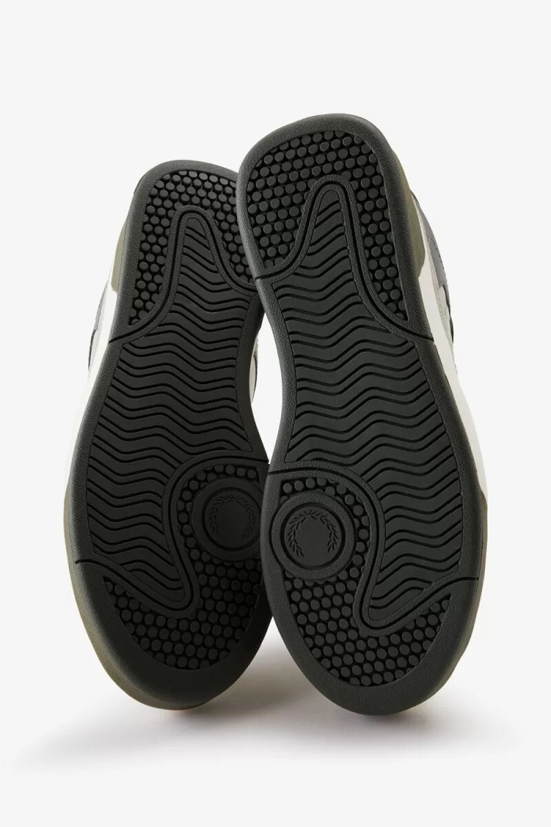 fred perry b300 herr sneakers ljus mintgröna ljusbeige