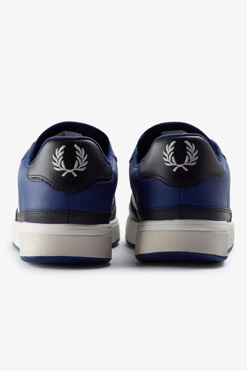 fred perry b300 herr sneakers shaded cobalt ljusbeige