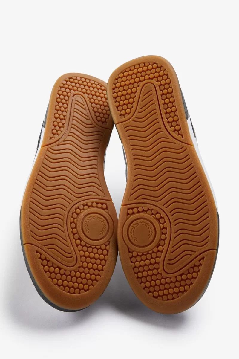 fred perry b300 herr sneakers snövit mintgrön