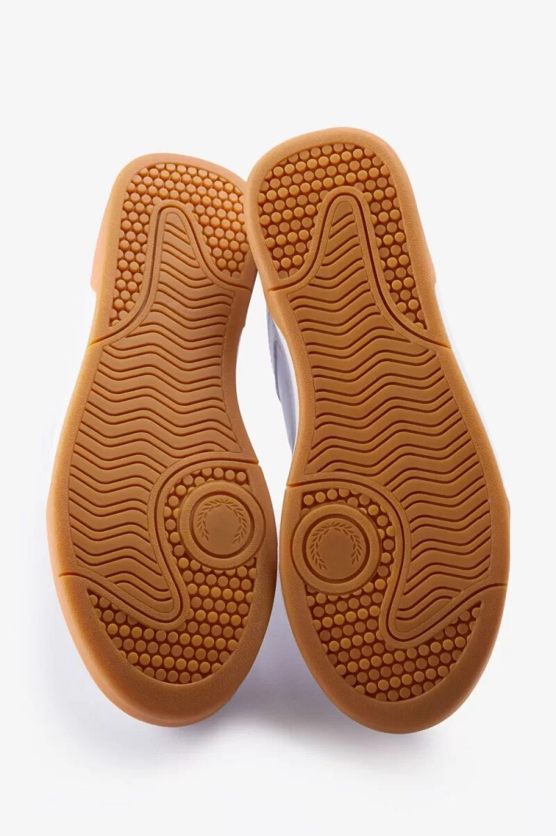 fred perry b300 herr sneakers vita marinblå