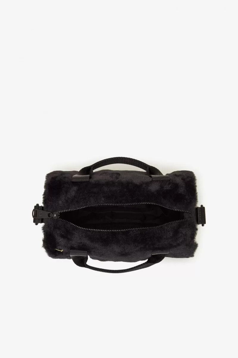 fred perry mini barrel damväskor svarta