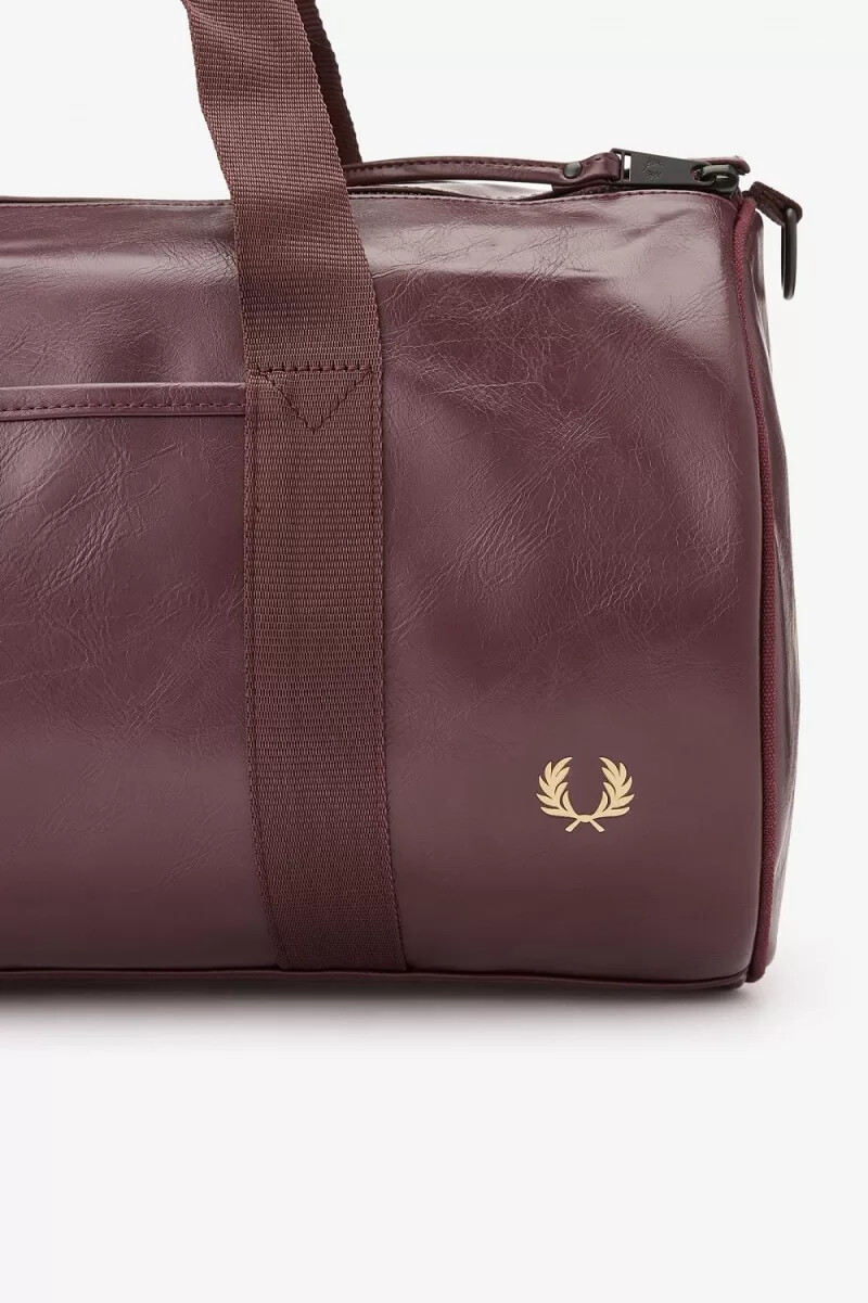 fred perry tonal barrel damväskor bruna